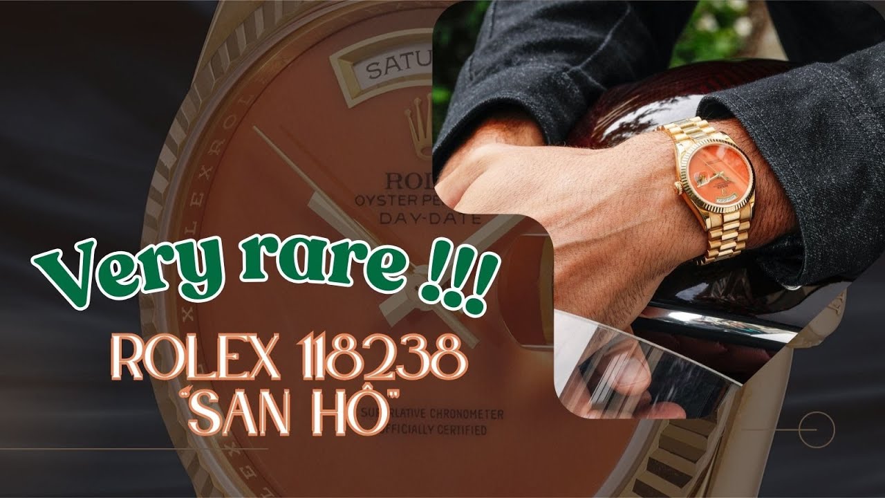 Rolex Day-Date 118238 “Coral”: khi 80% giá trị nằm ở mặt số