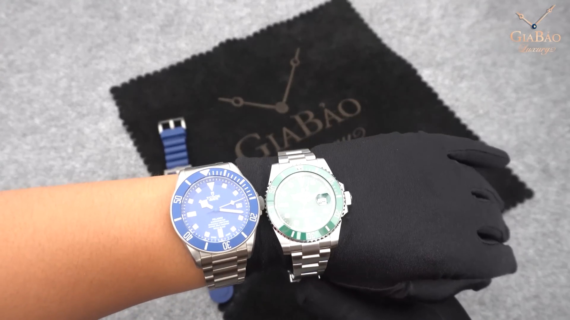 So sánh Rolex Hulk và Tudor Pelagos trên cổ tay