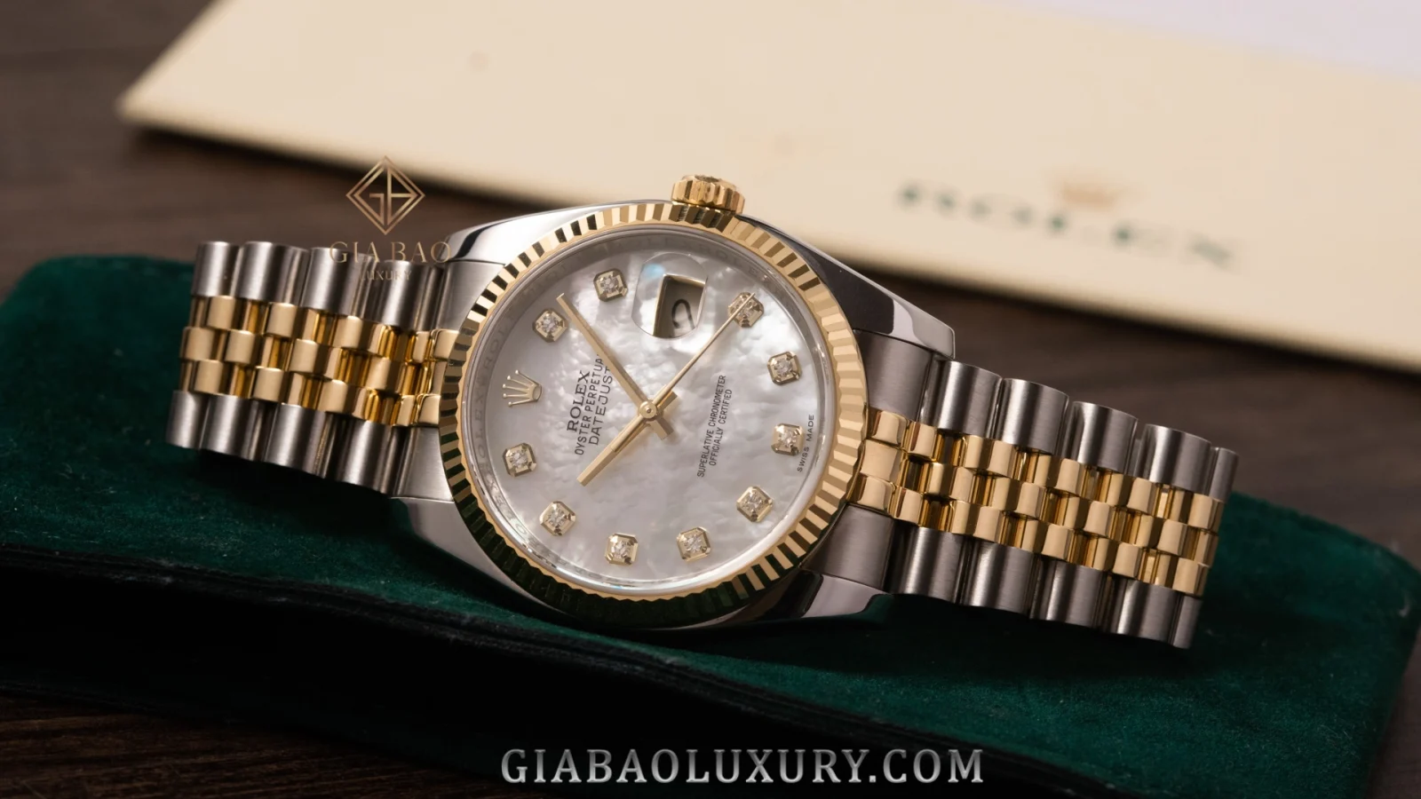 Rolex mặt số xà cừ: vật liệu, cấu hình và cách đánh giá