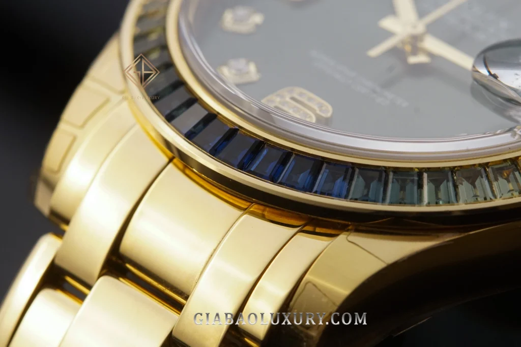 Rolex Pearlmaster 86348SABLV và calibre 3235: dây Pearlmaster năm mảnh và khóa Crownclasp