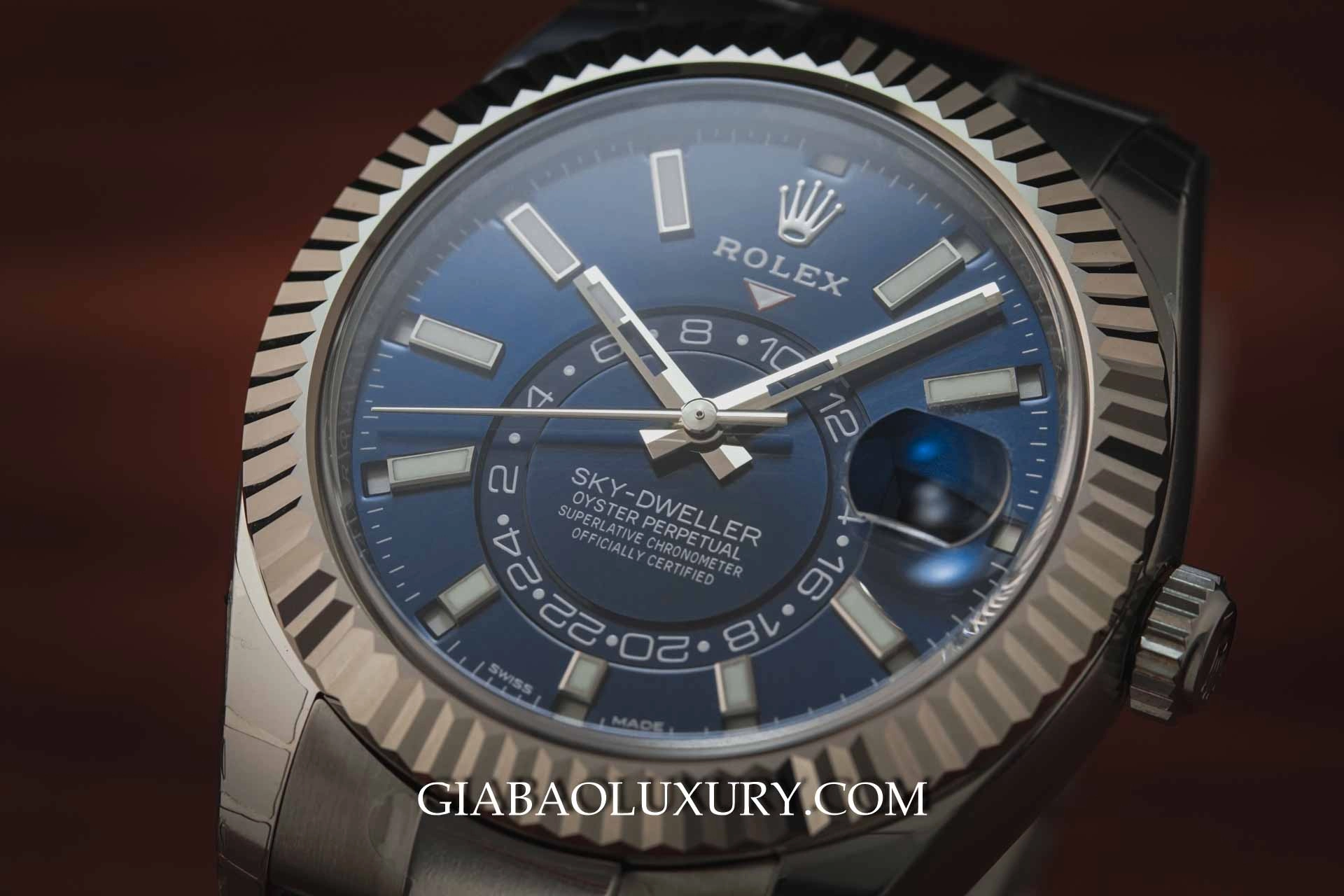 Rolex Sky-Dweller 326934: lịch thường niên và hai múi giờ — ảnh chi tiết 05