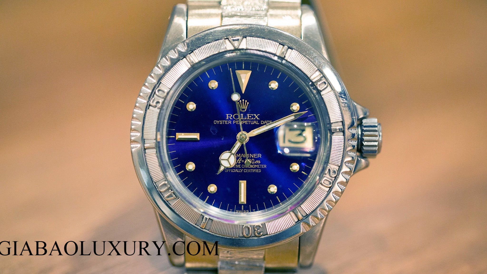 Rolex Submariner Ref. 1680 thử nghiệm bằng vàng trắng