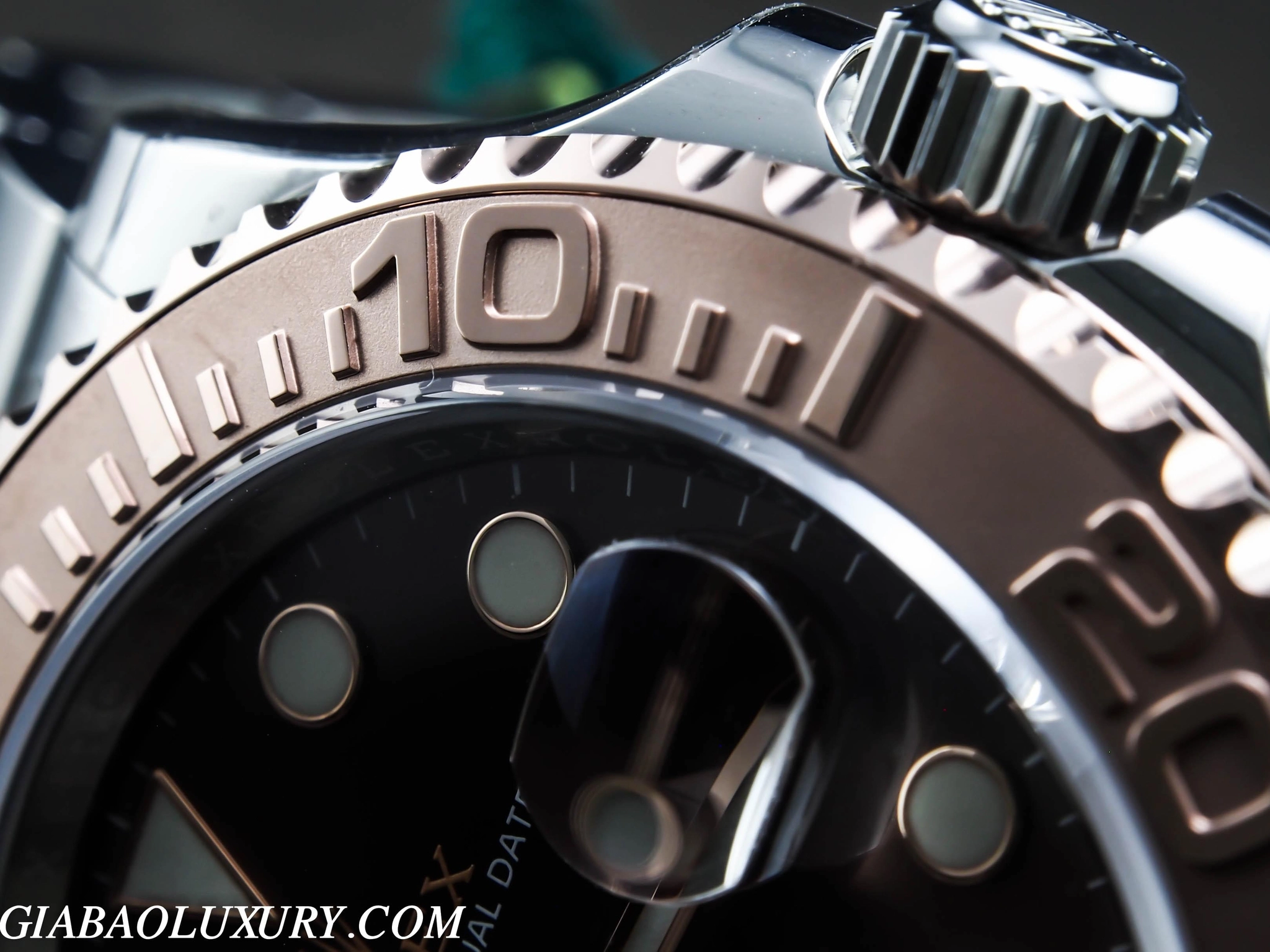 Rolex Yacht-Master 116621: Rolesor Everose trên dây Oyster — ảnh chi tiết 09