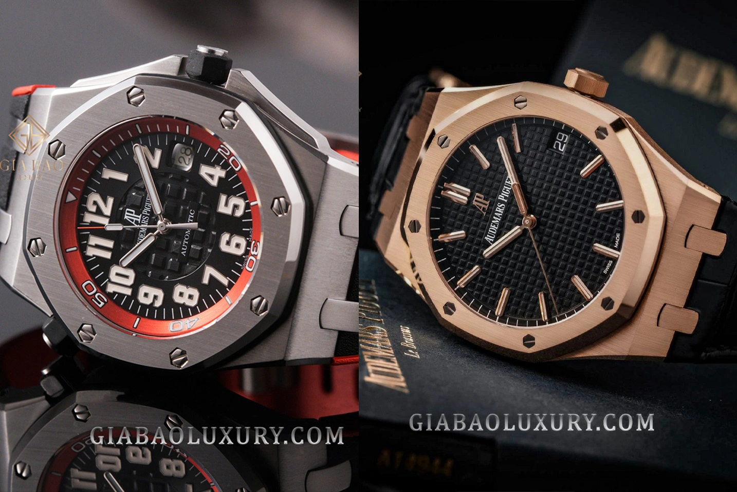 Royal Oak và Royal Oak Offshore: lịch sử, thiết kế và kỹ thuật: Royal Oak và Royal Oak Offshore trong cùng khung hình