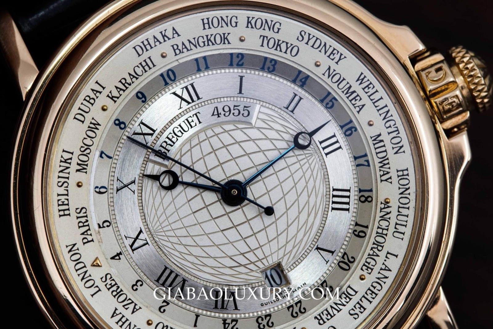 Breguet Marine Hora Mundi hiển thị giờ nhiều múi giờ thế giới