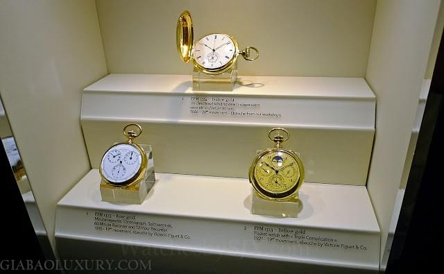 Nhóm chronograph bỏ túi Patek Philippe trong triển lãm tại Singapore
