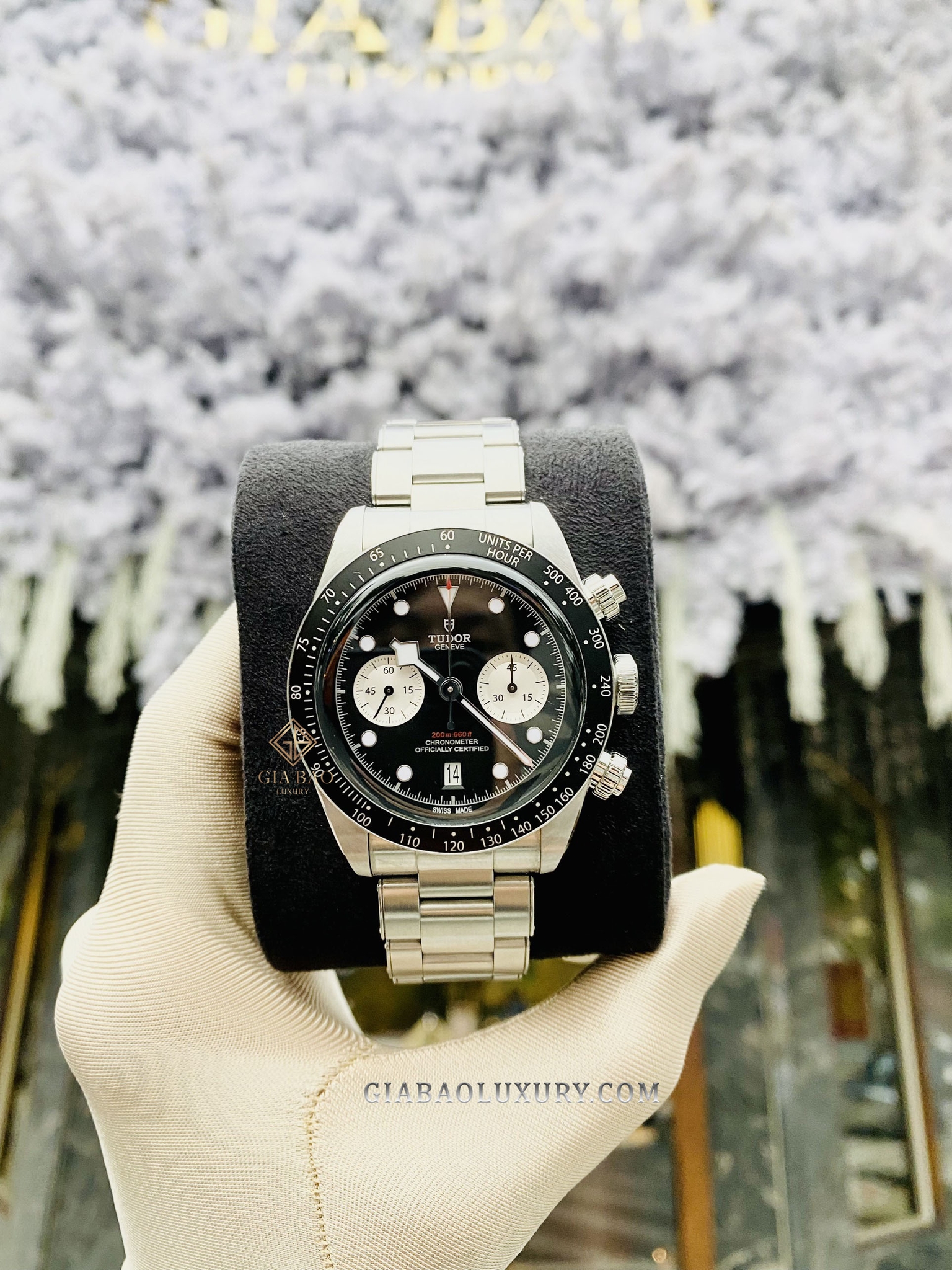 Cạnh vỏ Tudor Black Bay Chrono 79360N