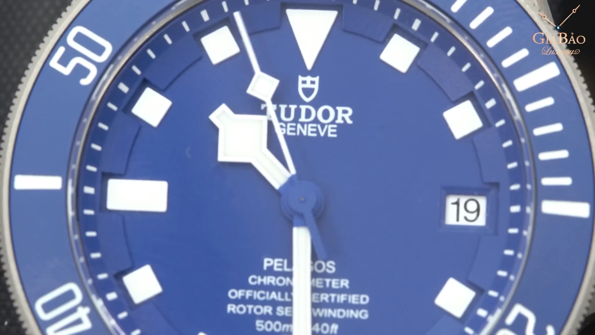 Mặt số xanh và kim Snowflake Tudor Pelagos 25600TB