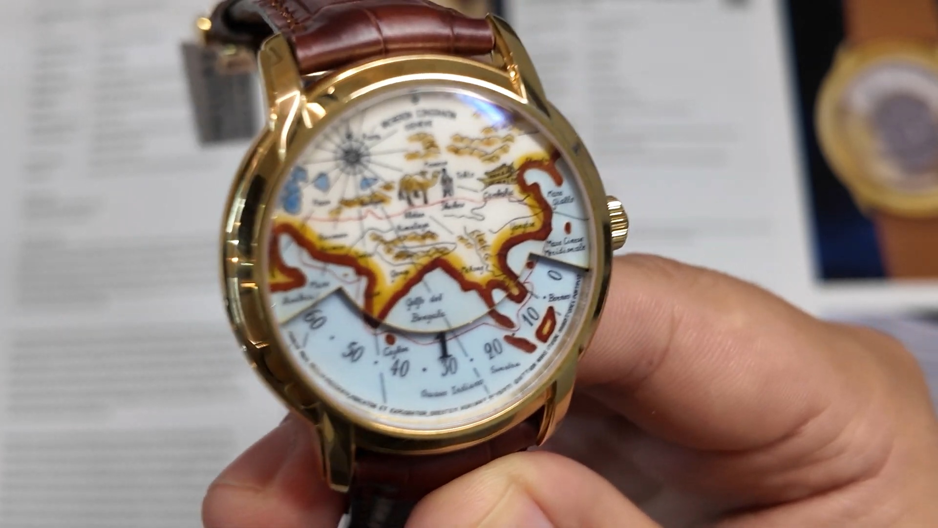 Cơ chế giờ lưu động trên Vacheron Constantin Marco Polo