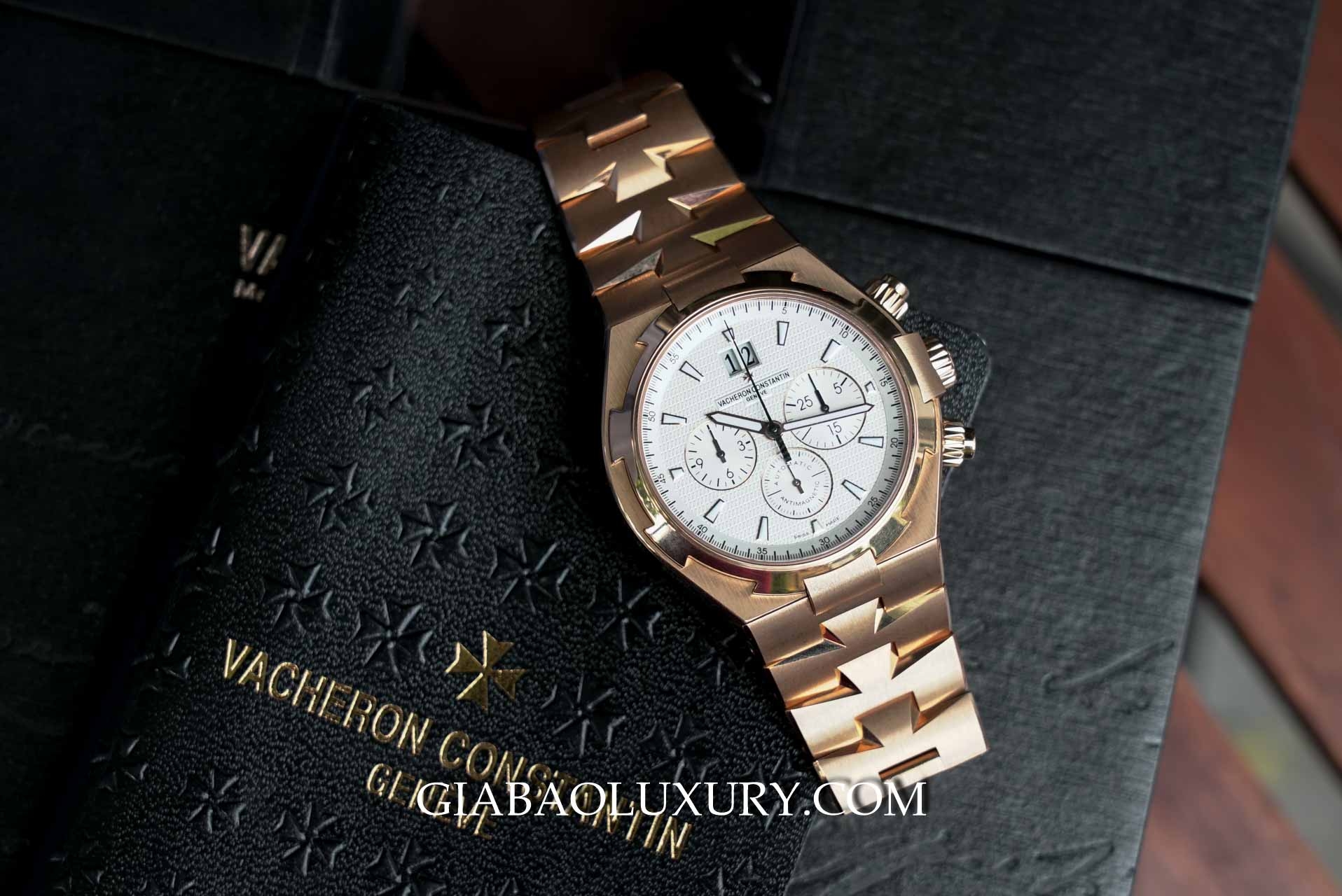 Vacheron Constantin Overseas Chronograph 49150 vàng hồng — ảnh chi tiết 2