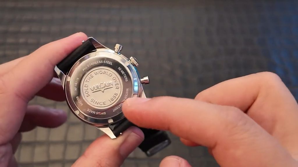 Nắp đáy kín Vulcain Chronograph 1970s