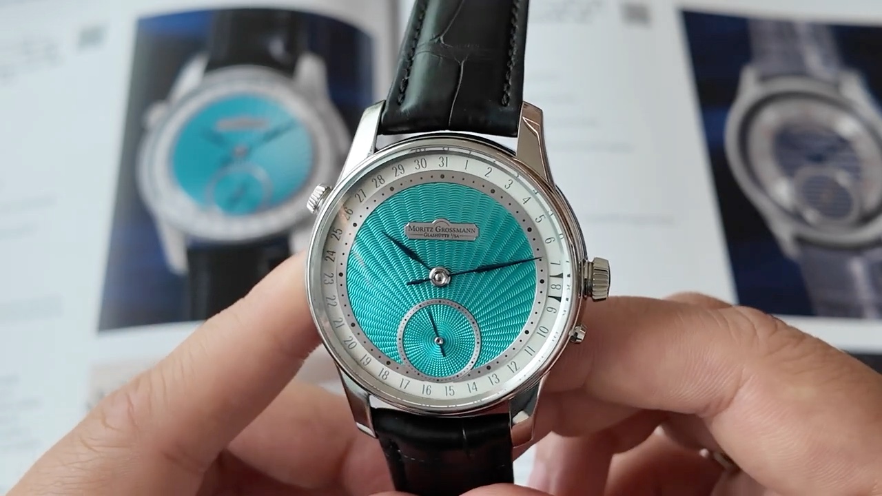 Moritz Grossmann MG-003406 Date Turquoise — mặt số