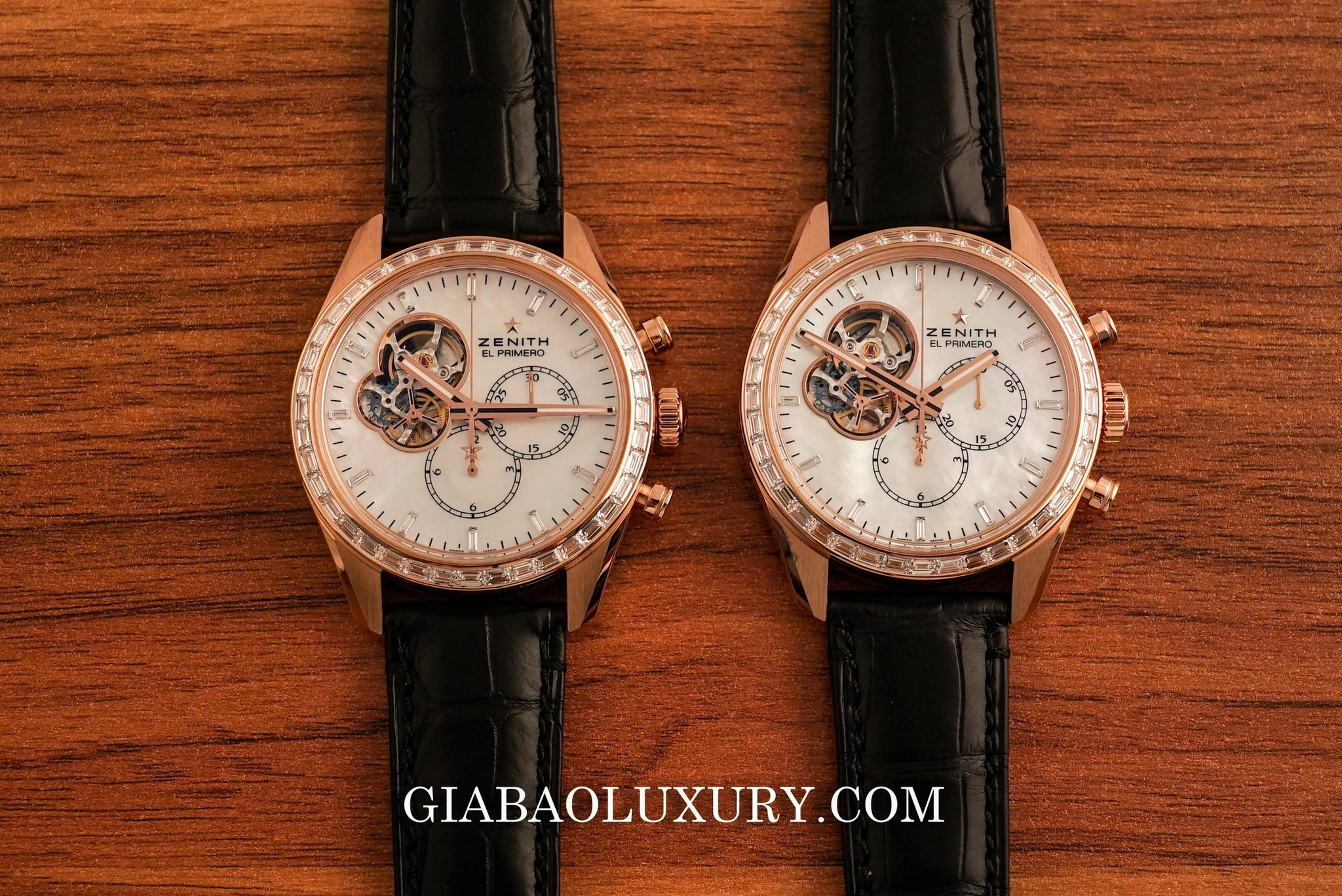 Zenith El Primero Chronomaster: chronograph 5 Hz: mặt trước và mặt sau của El Primero Chronomaster