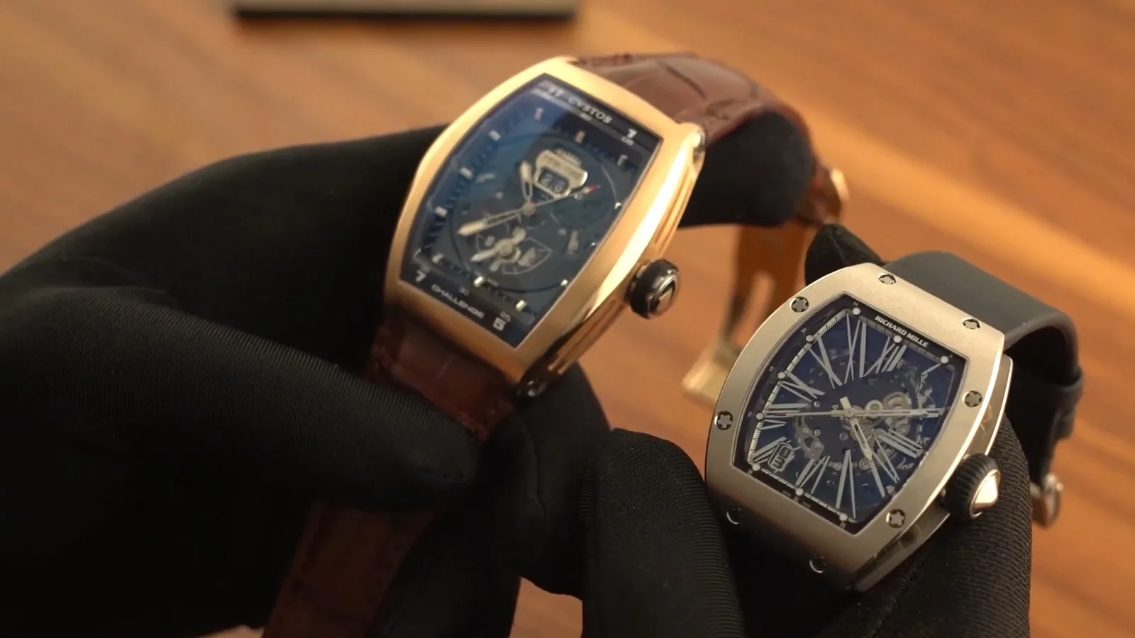 So sánh đồng hồ Richard Mille RM 023 Automatic Winding và CVSTOS Challenge Twin-Time