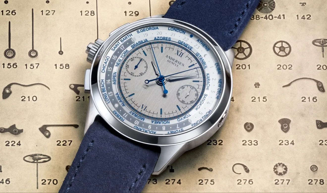Andersen Rattrapante Mondiale: Venus 179 gặp worldtime