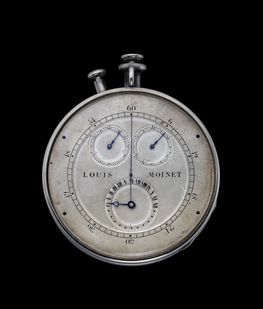 Mặt trước Compteur de Tierces nguyên bản của Louis Moinet