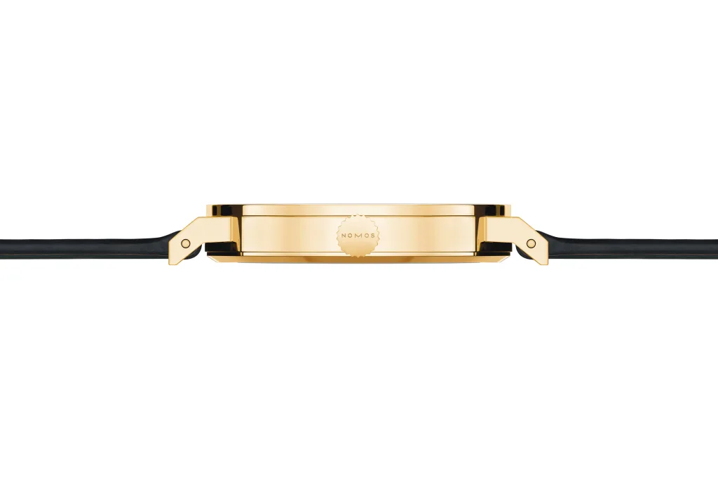 Mặt cắt ngang bộ vỏ NOMOS Tangente gold neomatik 38 Update