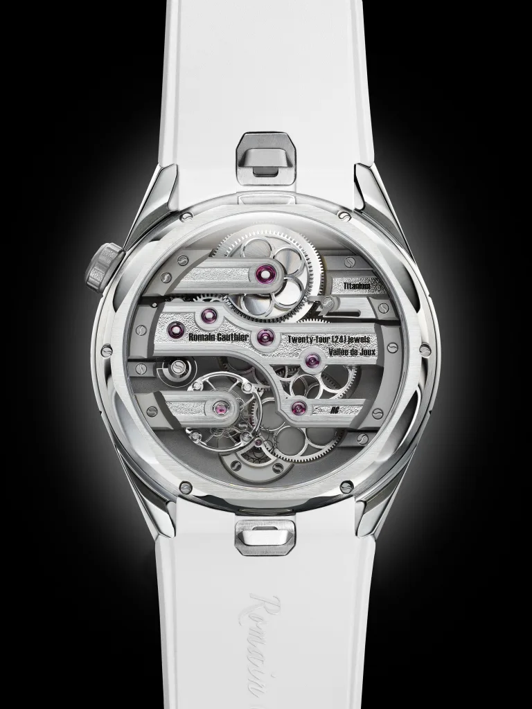 Mặt đáy và bộ máy C by Romain Gauthier Titanium Edition 39.5